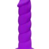 Suga` Daddy Silicone Dildo 8in - Purple