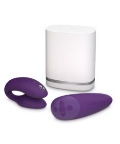 We-Vibe Chorus Couples Vibrator With Squeeze Control Waterproof Rechargeable Purple