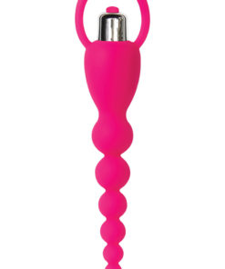 Adam and Eve Booty Bliss Silicone Vibrating Anal Beads - Pink
