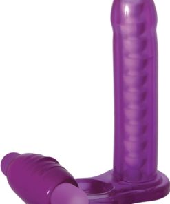 Adam and Eve DP Fantasy Ring Cock Ring - Purple