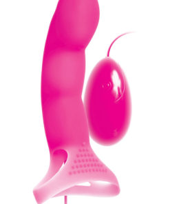 Adam and Eve G Spot Touch Finger Silicone Wired Remote Control Vibrator Pink 5 Inch