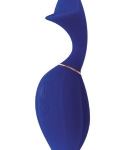 Adam and Eve The Tantalizer Clitoral Suction Rechargeable Silicone Stimulator - Blue