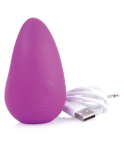 Affordable Rechargeable Scoop Silicone Vibrator Waterproof Purple