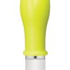American Pop Whaam 10 Function Silicone Vibrator With Sleeve Waterproof Yellow 3.5 Inch