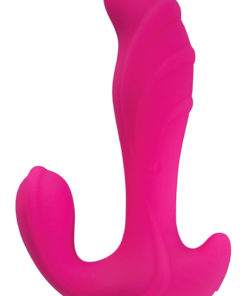 Amore Three Way Lover Silicone Rechargeable Vibrator - Pink