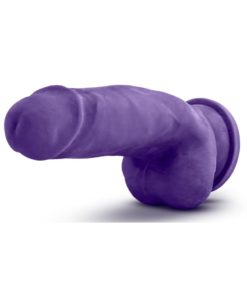 Au Naturel Bold Beefy Dildo With Suction Cup 7in - Purple