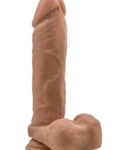 Au Naturel Dildo with Suction Cup 9.5in - Caramel