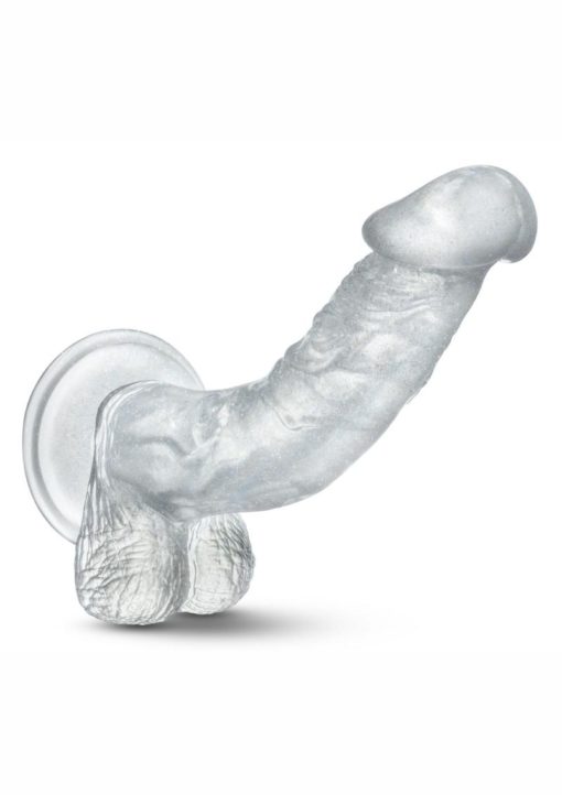 B Yours Sweet n` Hard 7 Dildo With Balls 8in - Clear