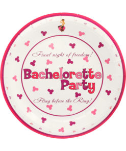 Bachelorette Party 10 Inch Plates 10 Per Pack