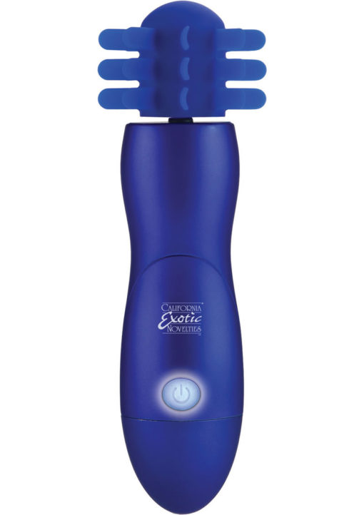 Body and Soul Captivation Silicone Rotating Massager Blue 7.5 Inch