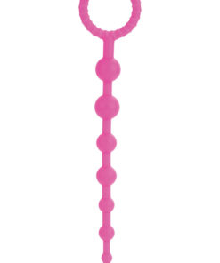 Booty Call X-10 Silicone Anal Beads - Pink