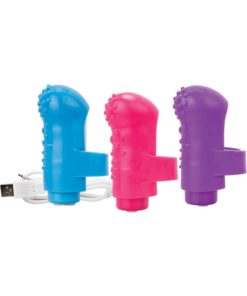 Charged Fing O Rechargeable Finger Vibe - Assorted 6/box