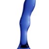 Chrystalino Gallant Handblown Borosilicate Glass Dildo Waterproof Blue 7 Inch