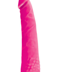 Colours Pleasures Silicone Thin Dildo 8in -Pink