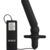 COLT Power Anal T Vibrating Butt Plug With Remote Control- Black