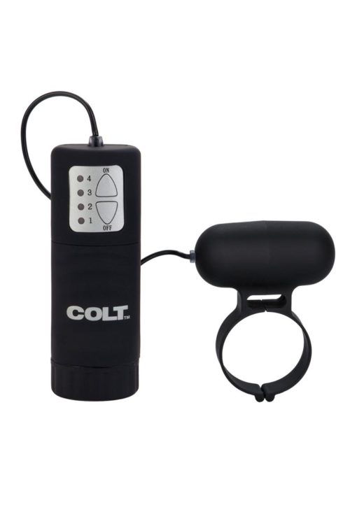COLT Waterproof Power Vibrating Cock Ring - Black