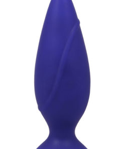 Corked Silicone Anal Plug - Small - Blue