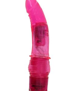 Crystal Caribbean Number 4 Jelly Vibrator - Pink
