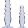 Crystal Jellies Anal Delight Trainer (2 Piece Kit) - Clear
