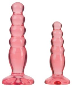 Crystal Jellies Anal Delight Trainer (2 Piece Kit) - Pink