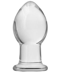 Crystal Premium Glass Butt Plug - Small - Clear