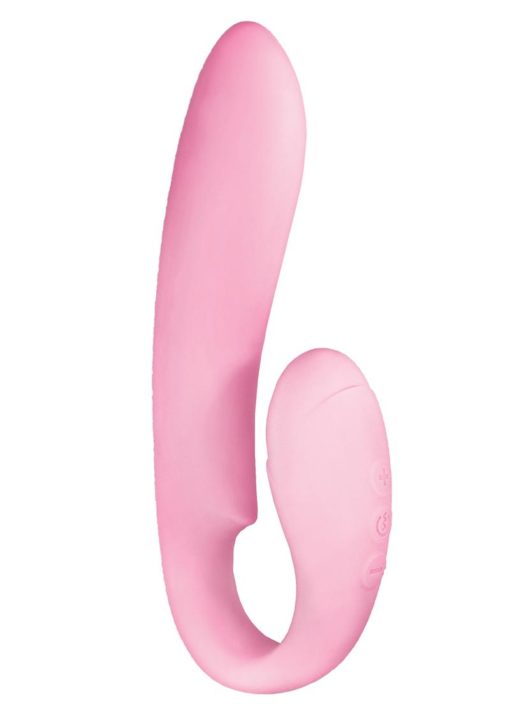 Devine Vibes Double Deuce Rechargeable Silicone Dual Motor Vibrator - Pink