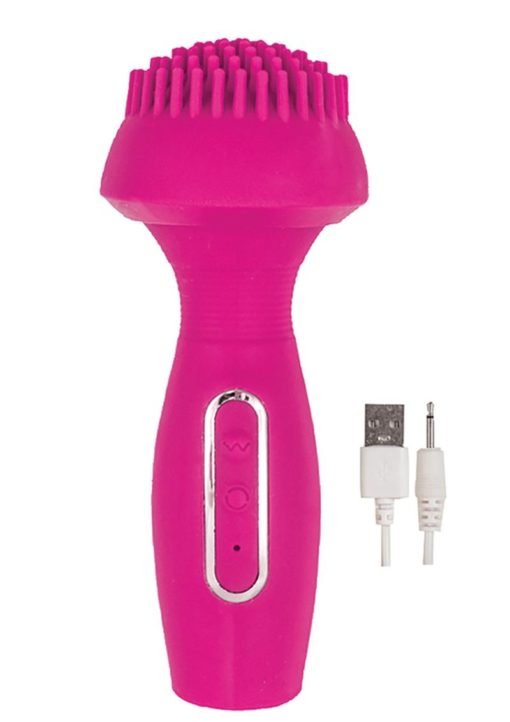 Devine Vibes Dual Wand Climaxer Rechargeable Silicone Vibrator - Pink