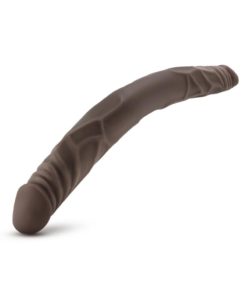 Dr. Skin Double Dildo 14in - Chocolate