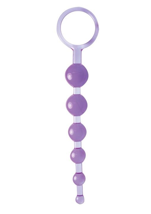 Dragonz Tale Anal Pleasures Silicone Anal Beads - Blue