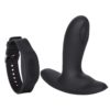 Eclipse Pulsing Probe Silicone Rechargeable Vibrating Butt Plug With Remote Control - Black