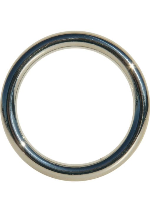Edge Seamless O-Ring Metal Cock Ring 1.75in - Silver