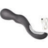 Embrace Lovers Wand Silicone Rechargeable Massager Waterproof Grey 9 Inch