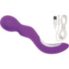 Embrace Lovers Wand Silicone Rechargeable Massager Waterproof Purple 9 Inch