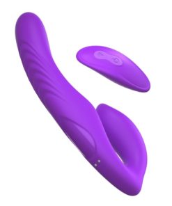 Fantasy For Her  Her Ultimate Strapless Strap on Multi Function Wireless Remote Waterproof Rechargeable Purple