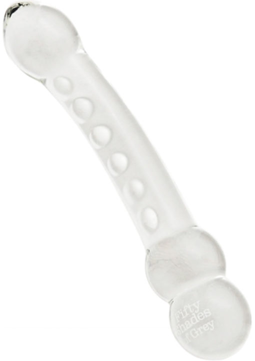 Fifty Shades of Grey Drive Me Crazy Glass Massage Wand - Clear