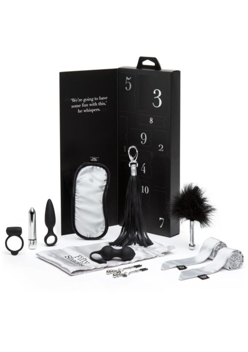 Fifty Shades of Grey Pleasure Overload 10 Days of Play Couple`s Gift Set