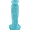 Firefly 8 Inch Pleasures Silicone Glow In The Dark Dildo 8in - Blue