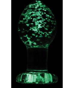 Firefly Glass Plug Butt Plug Glow In The Dark - Clear