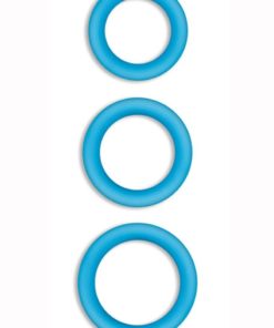 Firefly Halo Small Silicone Cock Ring Glow In The Dark - Blue