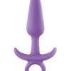 Firefly Prince Silicone Butt Plug Glow In The Dark - Purple