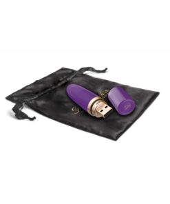 Fredericks`s Of Hollywood USB Rechargeable Lipstick Vibe Silicone Splash Proof Purple