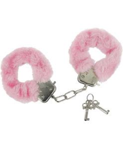 Frisky Caught In Candy Pink Furry Cuffs - Pink