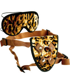 Furplay Harness And Mask (2 Piece Set) - Brown Tiger