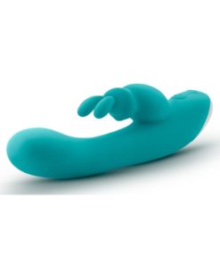Hop Rave Silicone Rabbit Vibrator - Aqua