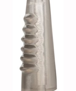 Hot Rod Xtreme Enhancer Penis Sleeve With Tiered Ridges - Smoke