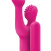 Inya Finger Fun Silicone Rechargeable Vibrating Clitoral Stimulator - Pink