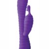 Inya Ripple Rabbit Silicone Rechargeable Vibrator - Purple