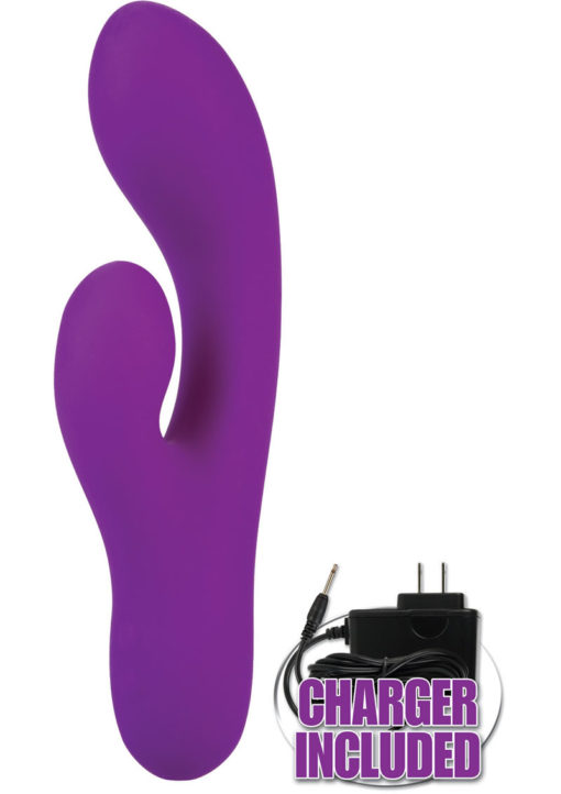 Jopen Vanity Vr6 Rechargeable Silicone Dual Stimulator G-Spot Vibrator - Purple