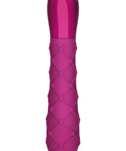 Key Ceres Lace Silicone Vibrator Waterproof 5.25 Inch Raspberry Pink