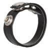 Leather 3 Snap Ring Cock - Black